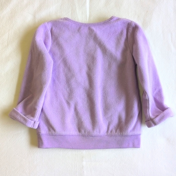 child of mine lavender bow fleece sweatshirt 12 months baby girl - Picture 5 of 5